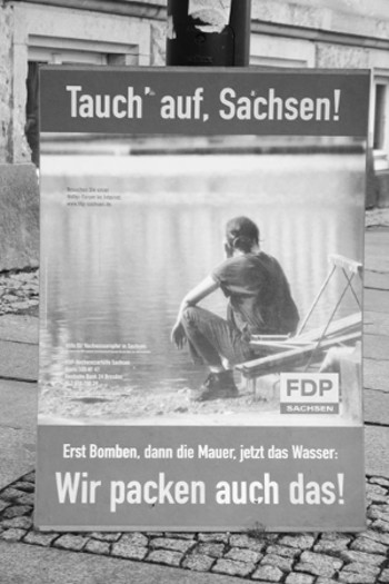 First the bombs, then the wall, now hte flood: We handle that too!